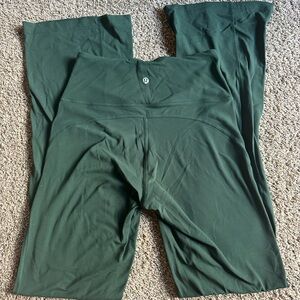 Lululemon Athletica Dark Green Wide Leg Pants